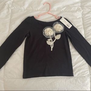 Janie and Jack Black long sleeve tee